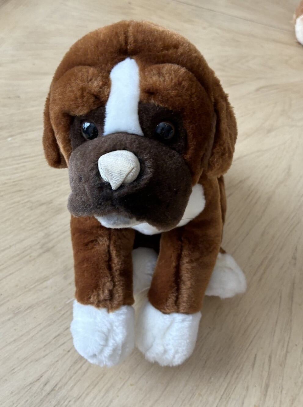Animal Alley Boxer Dog Plush Puppy 2000 Brown Stuffed Animal Toy